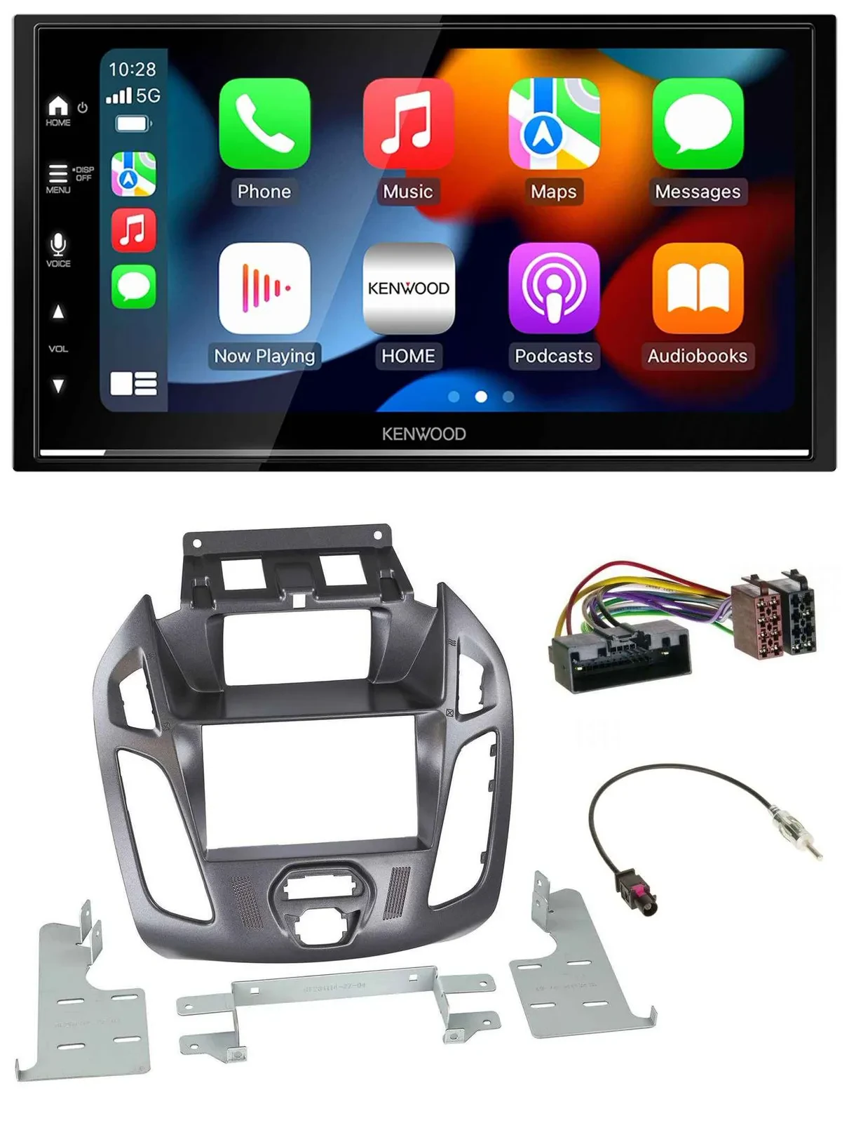 Kenwood DAB USB Bluetooth 2DIN MP3 Autoradio für Ford Transit mit Display 2012-2