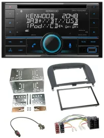 Kenwood CD 2DIN DAB USB MP3 Bluetooth Autoradio für Mercedes SL-Klasse 2001-2011