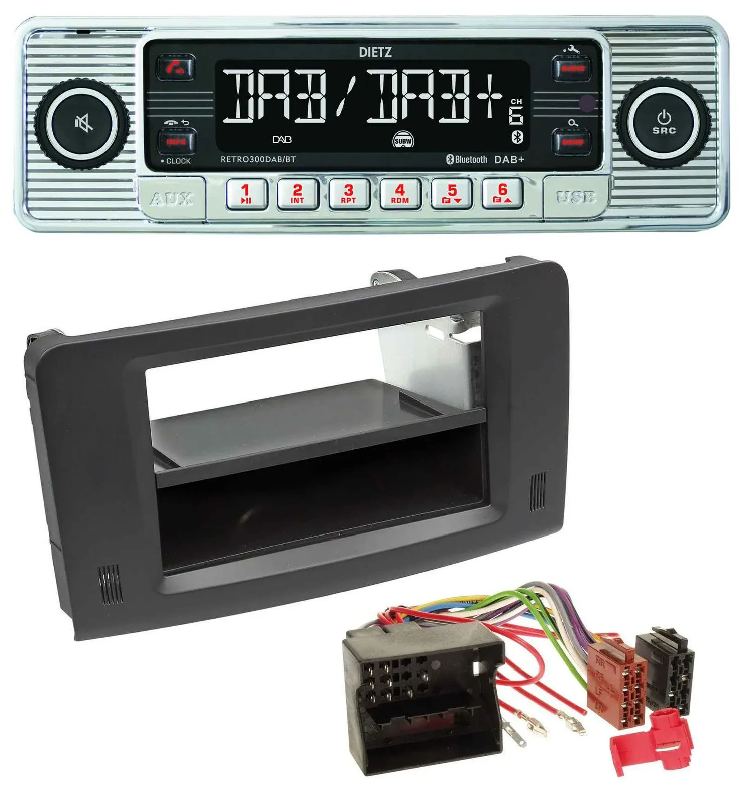 Автомагнитола Dietz Bluetooth MP3 DAB USB для Mercedes M‑Klasse W164 (2005–2011)