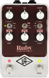 Педаль эффектов для электрогитары Universal Audio Ruby 63 Top Boost Amp Simulator