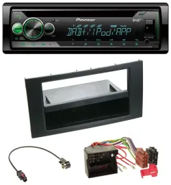 Pioneer USB MP3 DAB AUX CD Autoradio für Ford Focus Fiesta 04-08 schwarz