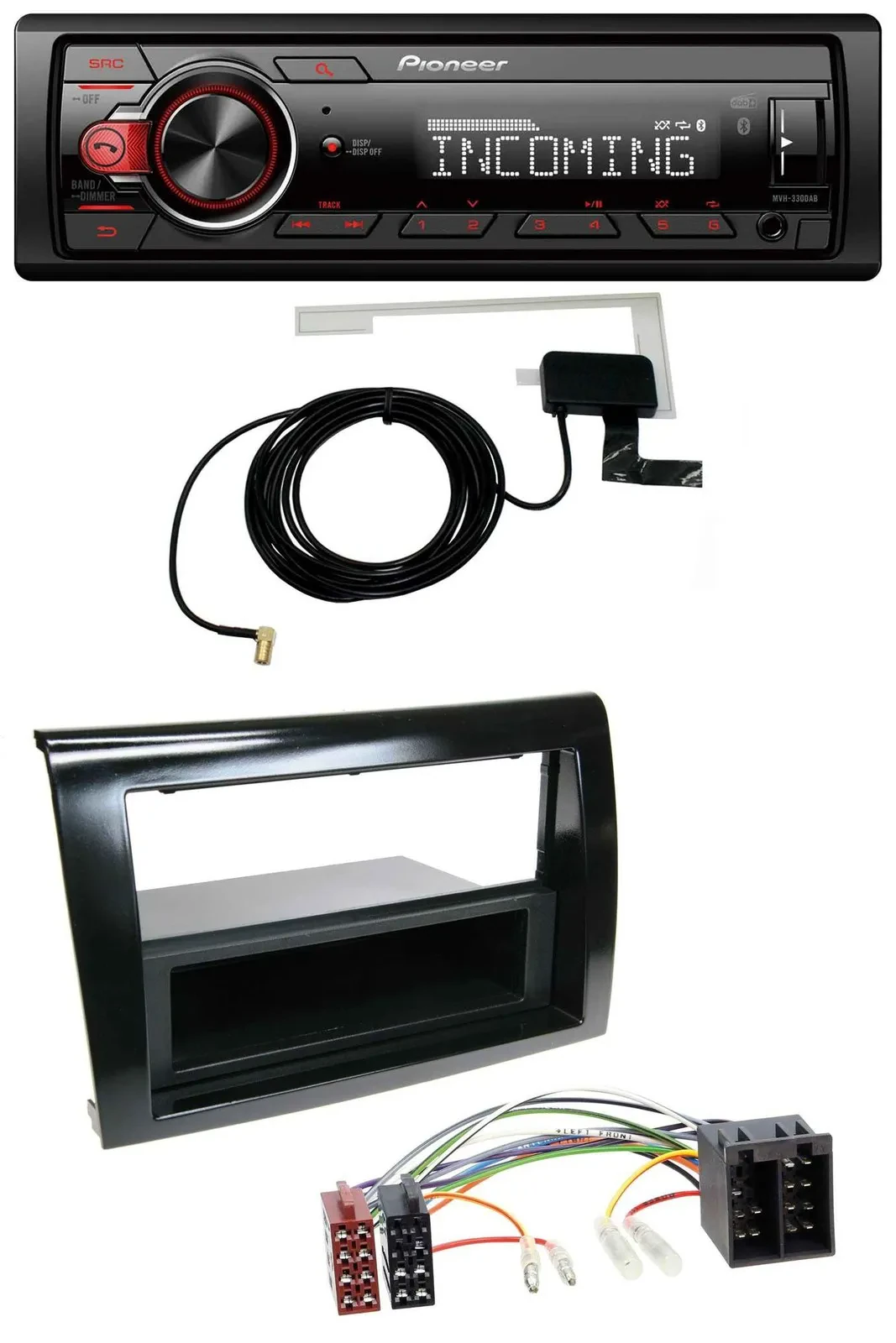 Pioneer MP3 AUX CD DAB USB Autoradio für Fiat Bravo (ab 2007)