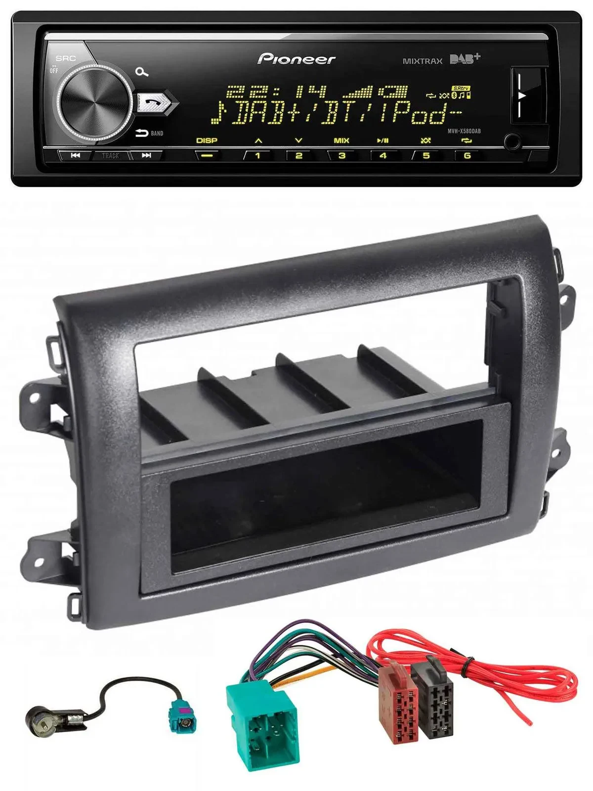 Автомагнитола Pioneer для Fiat Ducato (Serie 8, с 2021) Bluetooth, USB, DAB, MP3