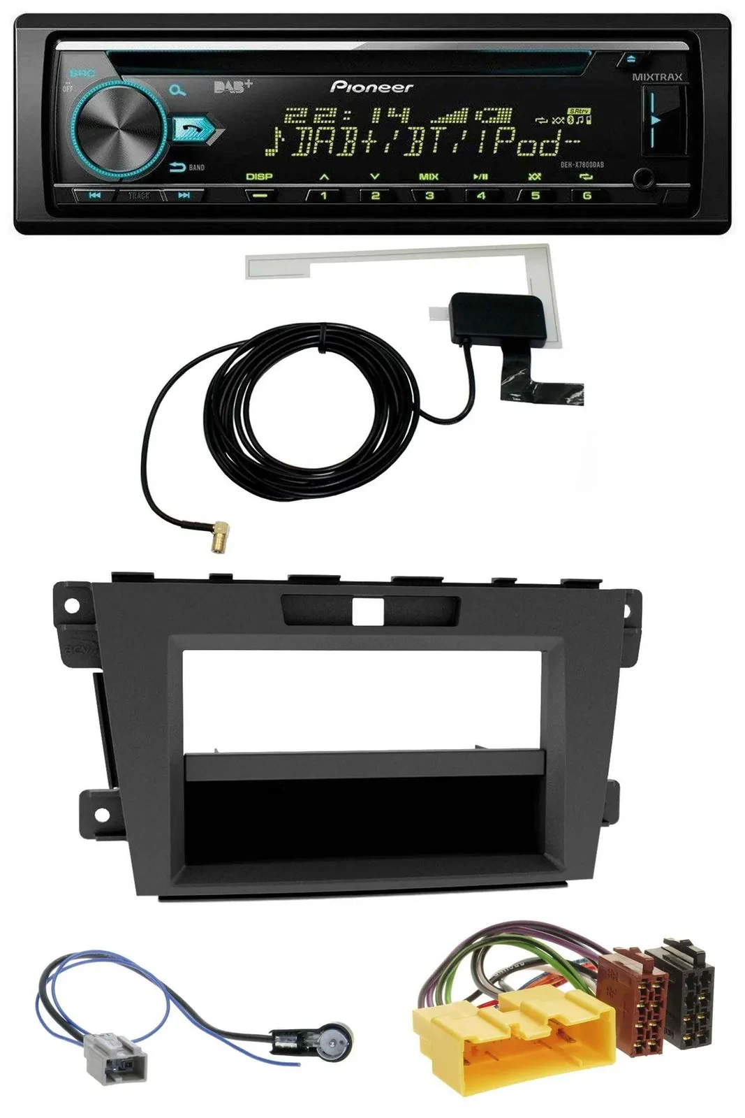 Pioneer MP3 AUX CD USB DAB Autoradio für Mazda CX-7 (2009-2013)