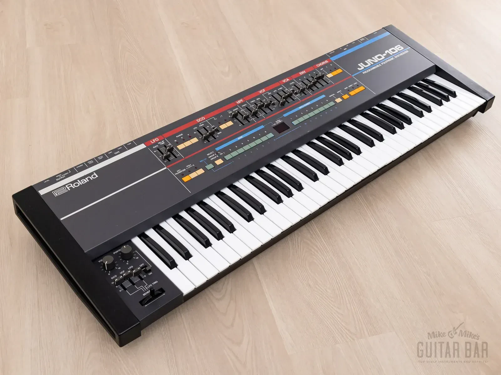 1984 Roland Juno-106 Vintage Analog Synthesizer, Serviced 120v