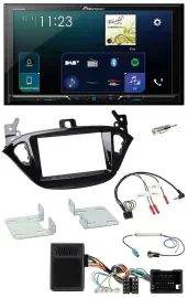 Pioneer Lenkrad Bluetooth USB 2DIN DAB Autoradio für Opel Adam ab 2013 Corsa E