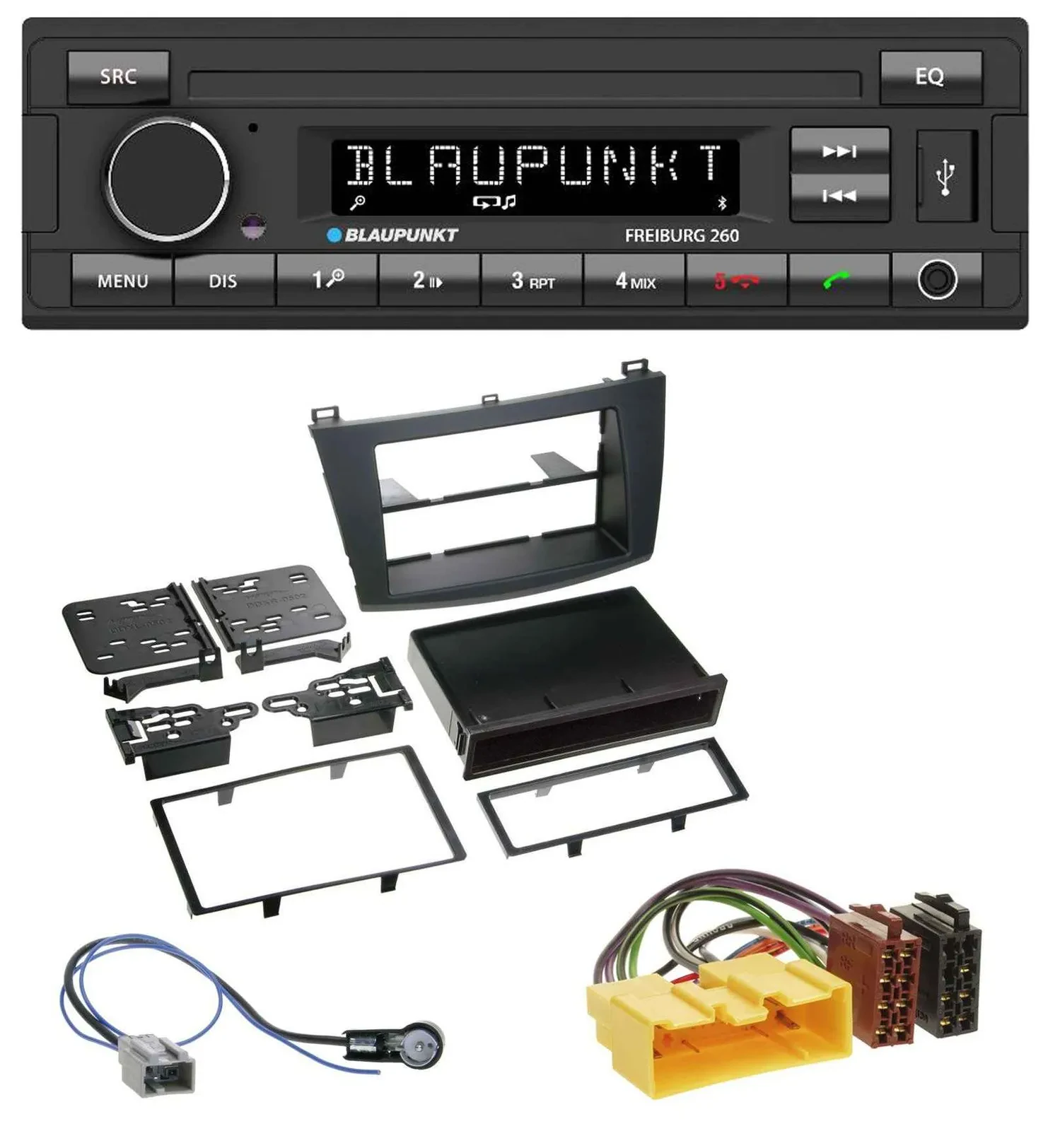 Автомагнитола Blaupunkt AUX Bluetooth MP3 USB для Mazda 3 (с 2009 года)