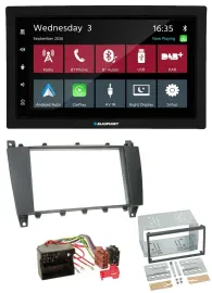 Blaupunkt DAB Bluetooth USB MP3 2DIN Autoradio für Mercedes C-Klasse