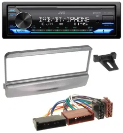 Автомагнитола JVC Bluetooth, DAB, USB, MP3 для Ford Cougar/Fiesta/Escort/Focus 1995–2004