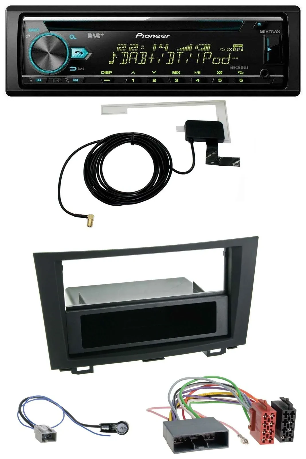 Pioneer MP3 AUX CD USB DAB Autoradio für Honda CR-V (ab 2007)