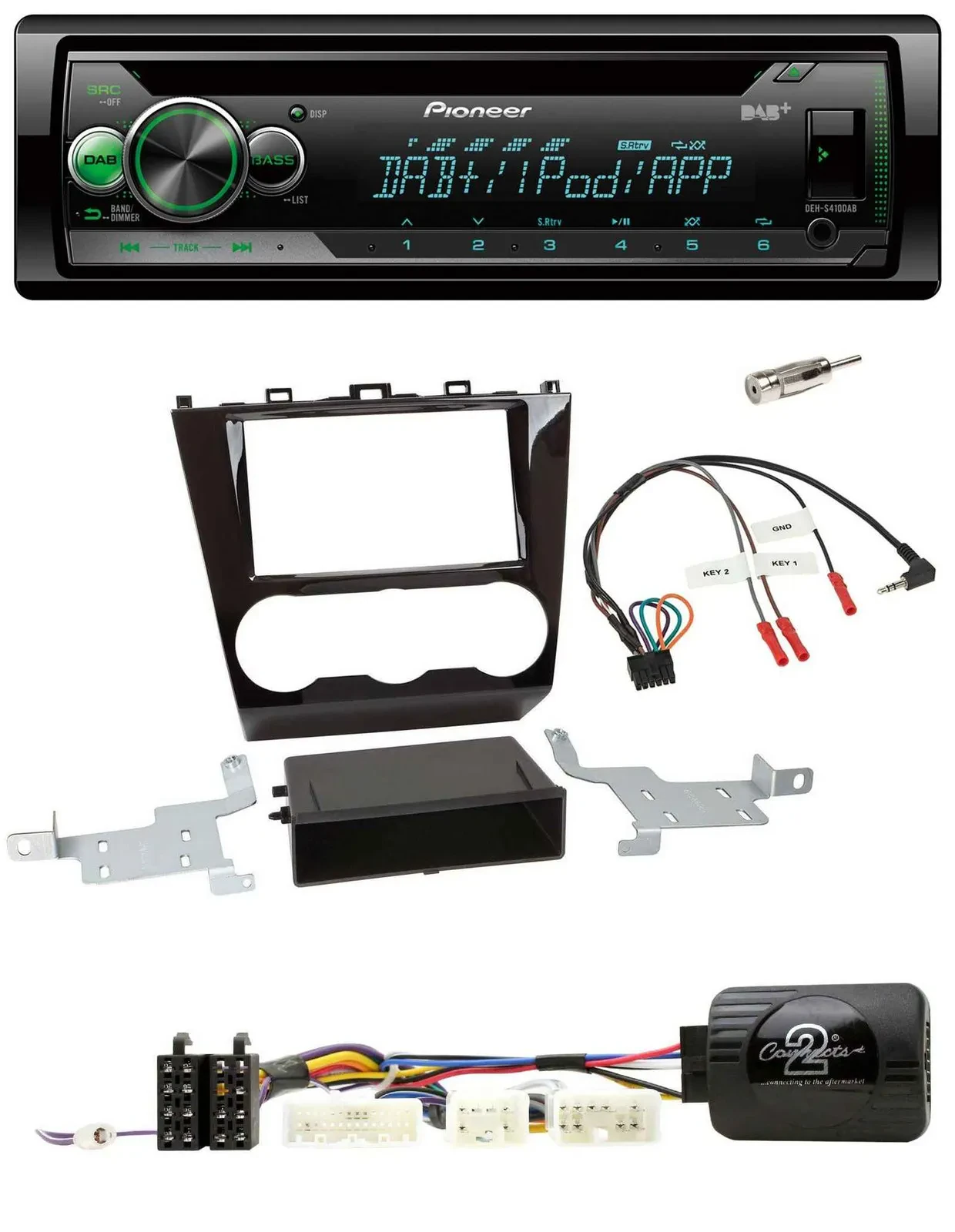 Pioneer USB MP3 DAB Lenkrad CD Autoradio für Subaru Forester ab 2015
