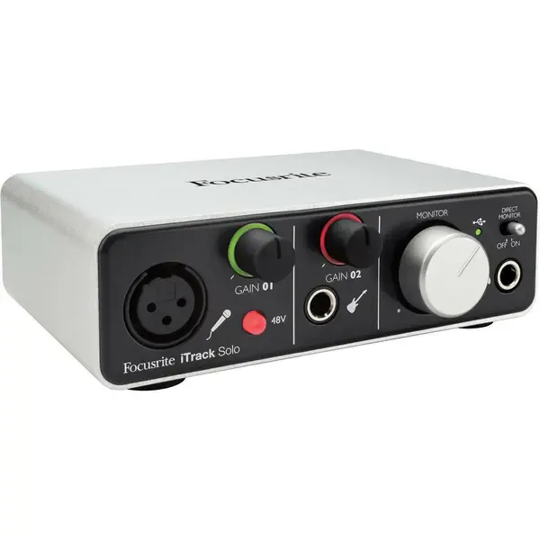 Звуковая карта внешняя Focusrite iTrack Solo Lightning Audio Interface for iPad/Mac