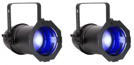 (2) American DJ Par Z150 RGBA Plus COB LED Battery Dancefloor Stage Par Lights