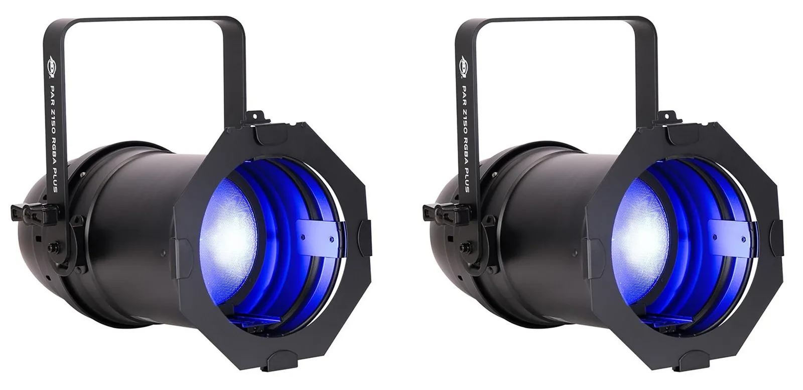 (2) American DJ Par Z150 RGBA Plus COB LED Battery Dancefloor Stage Par Lights