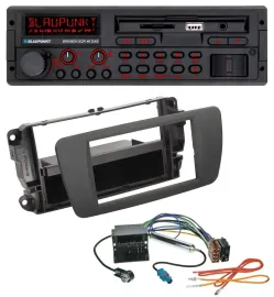 Blaupunkt SD MP3 USB Bluetooth DAB Autoradio für Seat Ibiza (ab 12) - tuam grey
