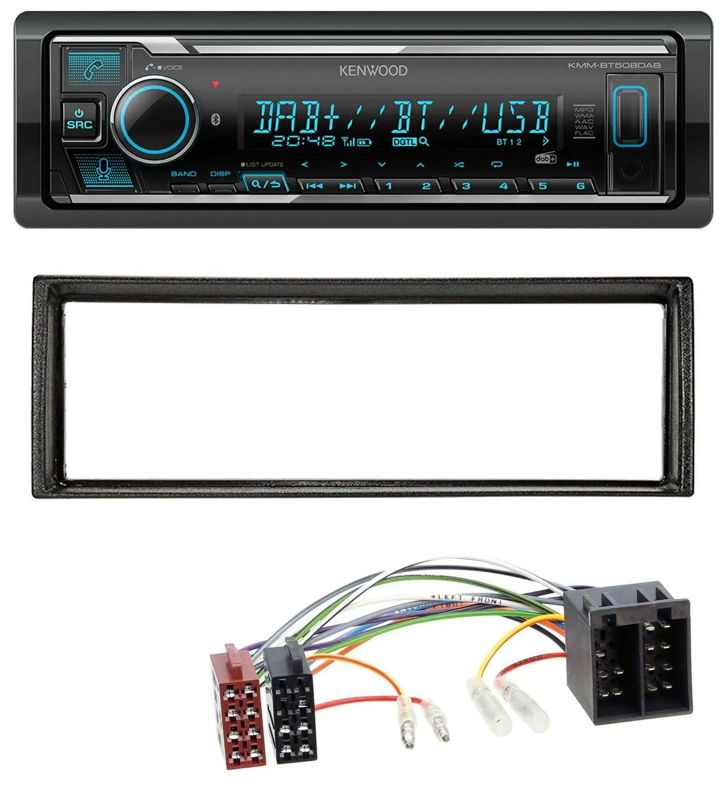 Kenwood Bluetooth MP3 DAB USB Autoradio für VW Golf 2 83-92 Jetta II 84-92 T4 90