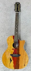 Luna Vista Eagle 12 String  Tropical Wood Acoustic Electric Guitar w/Hard Case