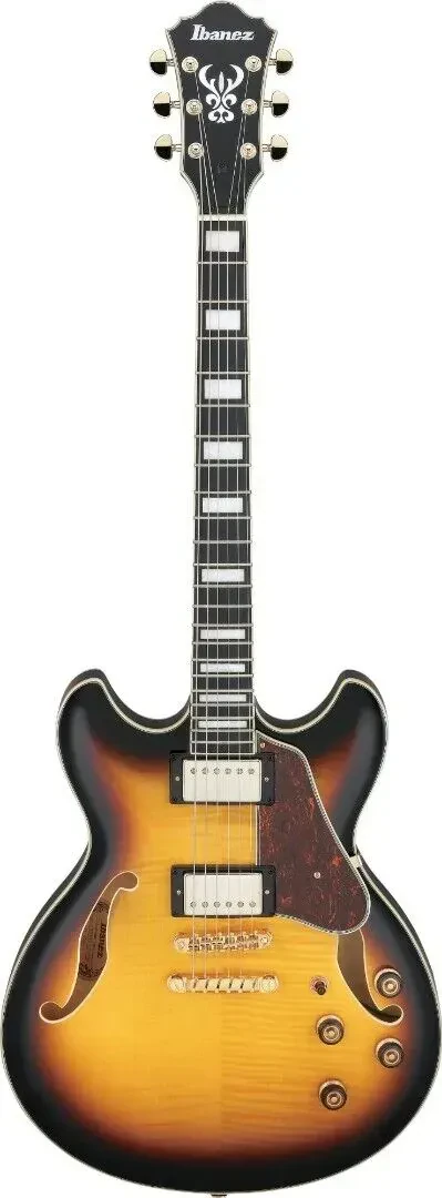 Ibanez AS93FMAYS Artcore Semi Hollow Electric Guitar, Antique Yellow Sunburst