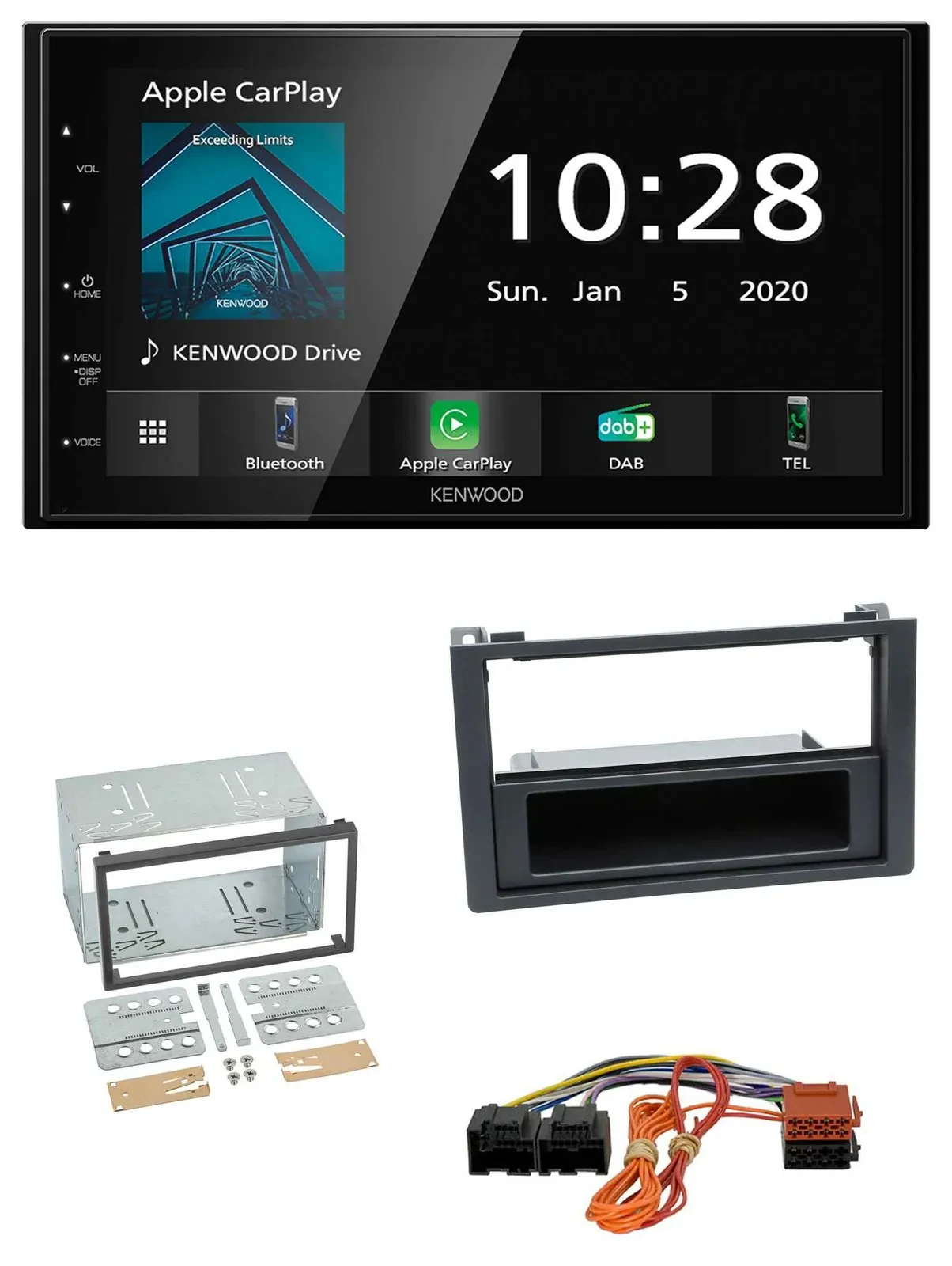 Kenwood Bluetooth MP3 DAB USB 2DIN Autoradio für Saab 9.3 Ys3F 2007-2012