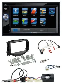 Blaupunkt Lenkrad USB Bluetooth TMC 2DIN Navigation für Toyota Aygo 2014-2021