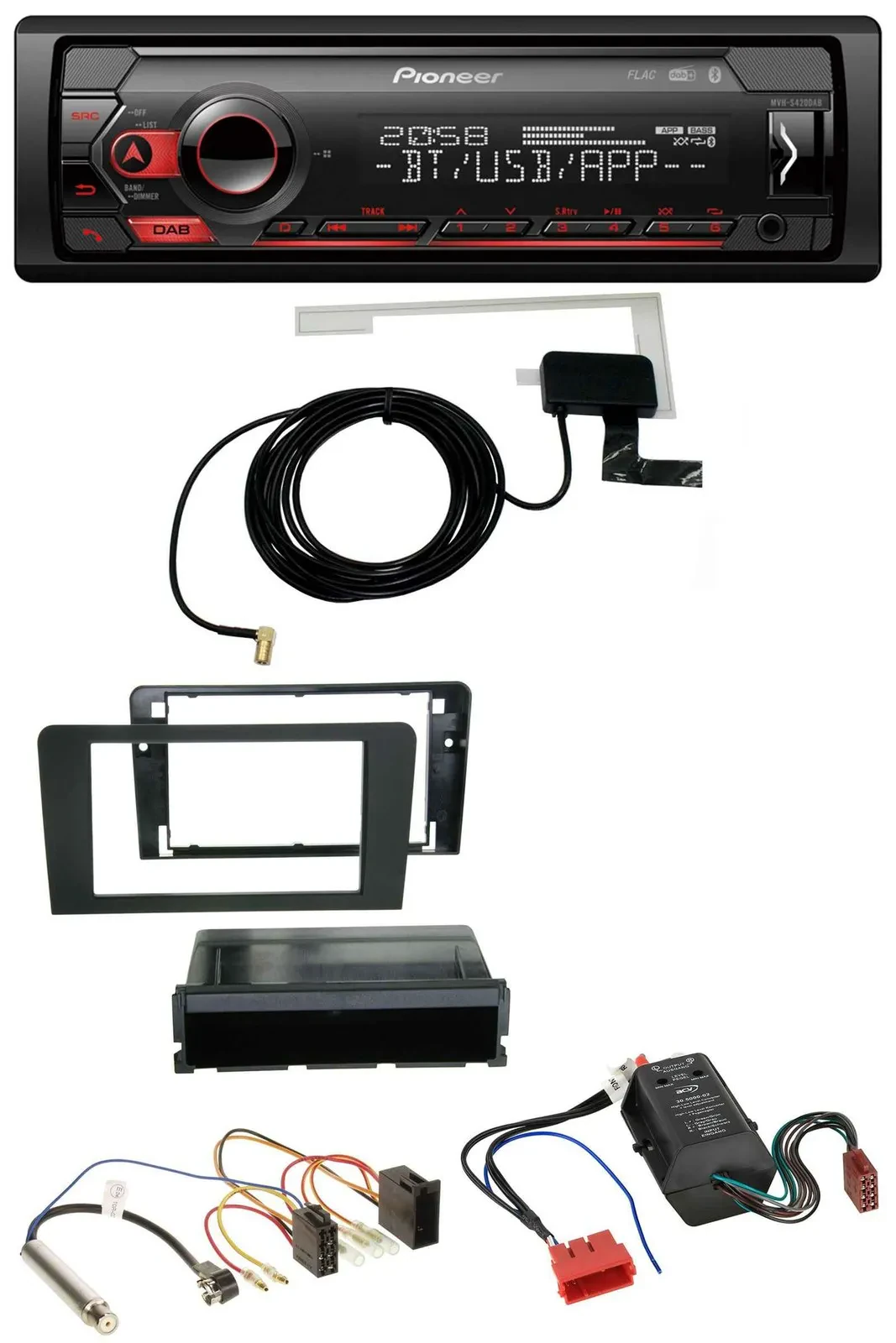 Pioneer DAB USB MP3 Bluetooth Autoradio für Audi A3 8P 03-06 Symphony Bose Aktiv