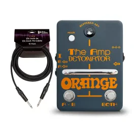 Orange Amplifiers Detonator Buffered ABY Switcher Guitar Pedal with Cable Bundle
