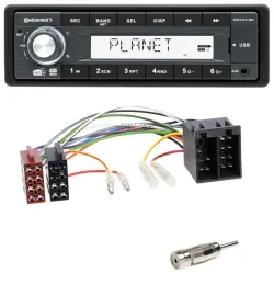 Continental MP3 AUX USB DAB 1DIN Autoradio für Porsche Boxster (1996-2004)