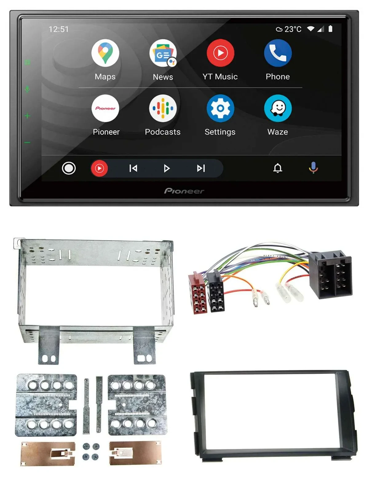 Pioneer USB 2DIN DAB MP3 Bluetooth Autoradio für Kia Ceed 09-12 proCeed 11-13