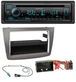 Kenwood Bluetooth DAB CD MP3 USB Autoradio für Alfa Romeo Mito ab 14 955 silber