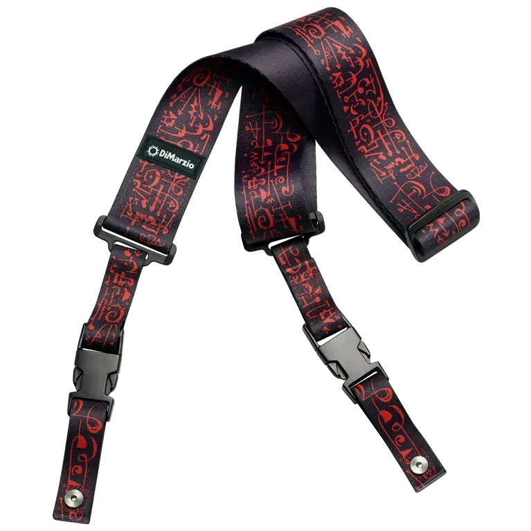 Ремень для гитары DiMarzio DD2243 Steve Vai ClipLock Art Black