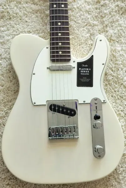 Fender Player II Telecaster guitar, Rosewood Fingerboard, White Blonde - Demo