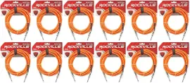 Инструментальный кабель Rockville RCGT20O Orange 6.1 м (12 штук)