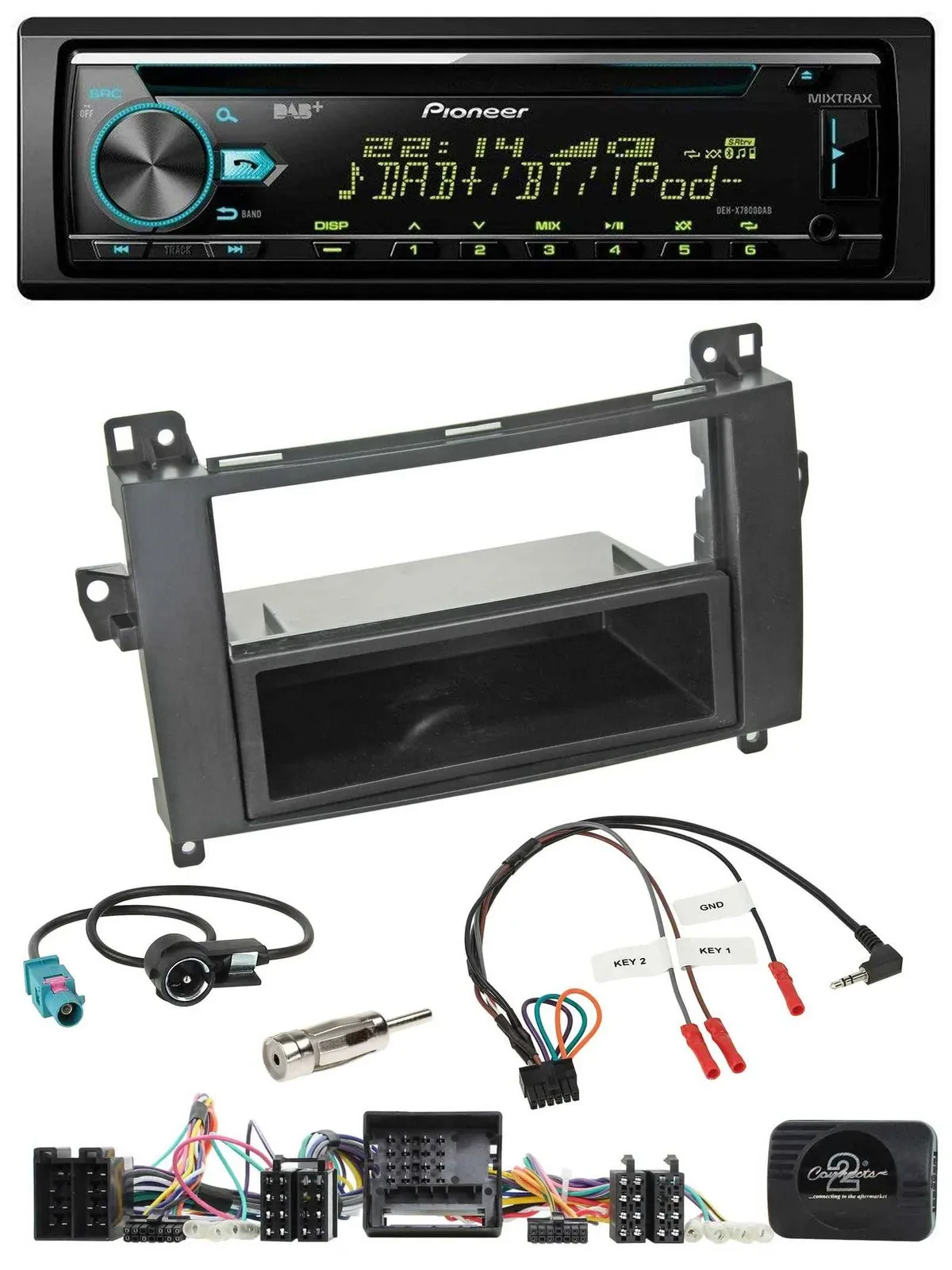 Pioneer DAB Lenkrad CD USB Bluetooth Autoradio für Mercedes Vito Viano W639 Audi
