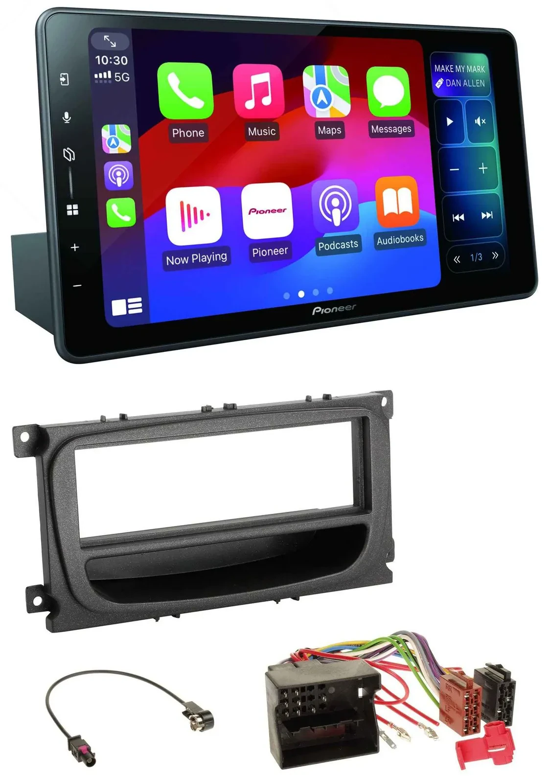 Pioneer Bluetooth DAB MP3 USB Autoradio für Ford C-Max Focus Galaxy ab 2007 Abla