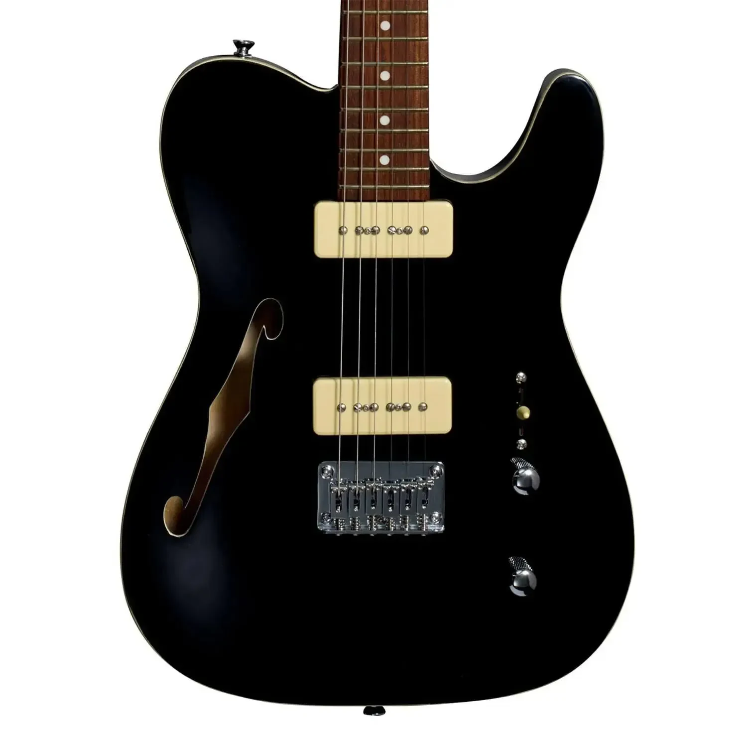 Электрогитара Michael Kelly 59 Thinline semi-hollow, чёрный (глянец)