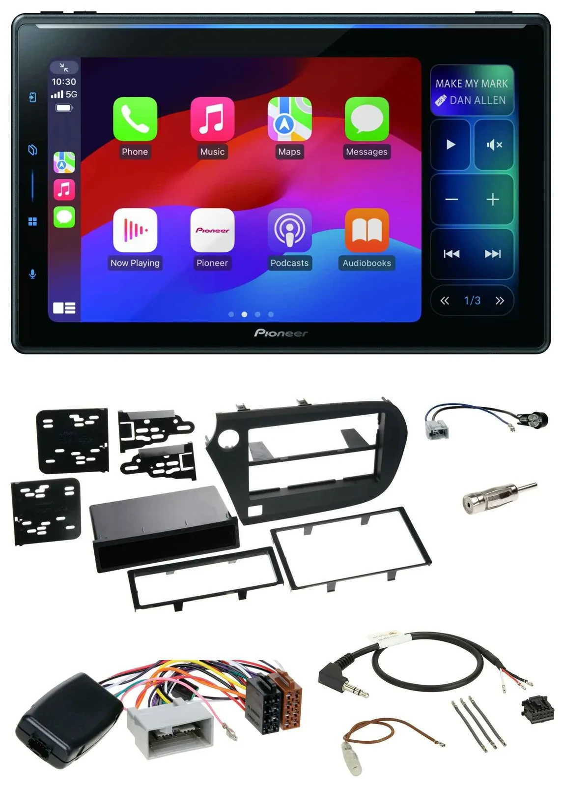 Pioneer Bluetooth DAB Lenkrad USB Autoradio für Honda Insight ZE2 2009-2013