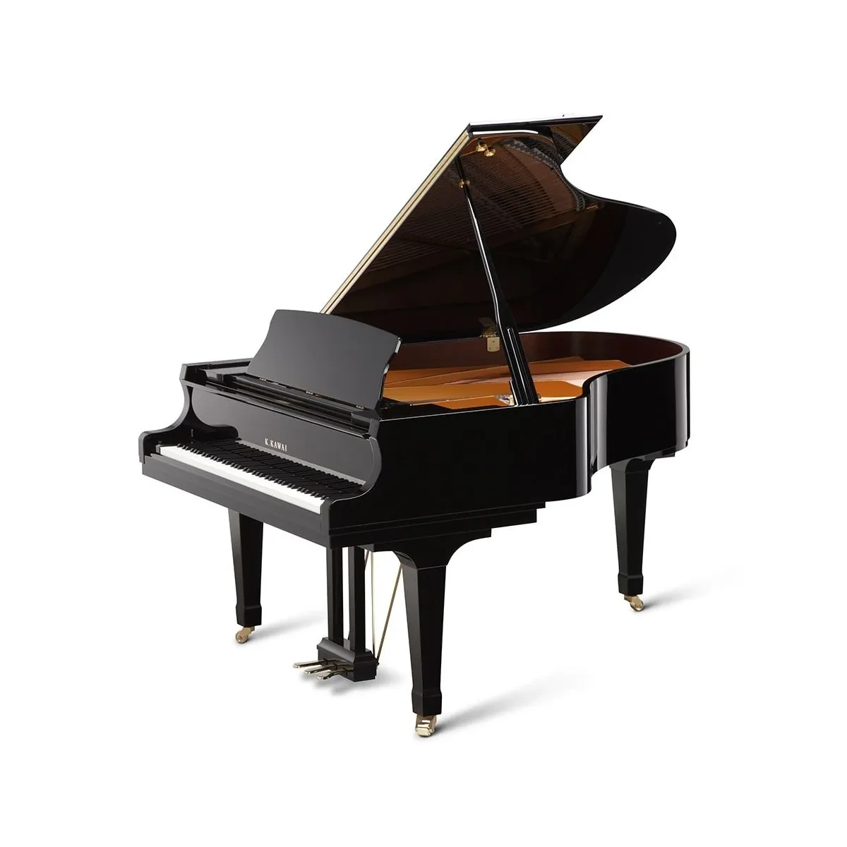 Рояль KAWAI GX-3A M/PEP 188×152×102 см, черный полированный, механика Millennium, с банкеткой (640)