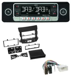 Dietz USB DAB MP3 Bluetooth Autoradio für Citroen C-Crosser Mitsubishi Outlander