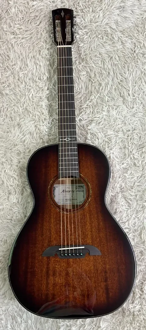 Б/У Электроакустическая гитара Alvarez Masterworks MP66E Parlor Shadowburst с кейсом