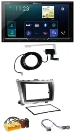 Pioneer 2DIN DAB USB MP3 Bluetooth Autoradio für Mazda 6 08-12 schwarz-silber