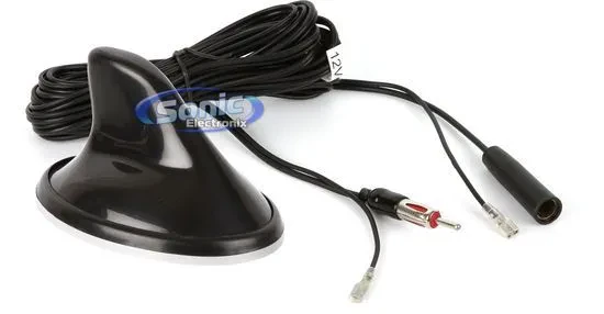 Metra 44-UA42 Shark Fin Style Roof Mount Universal Amplified Am / Fm Car Antenna