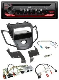 JVC CD DAB USB Bluetooth Lenkrad Autoradio für Ford Fiesta 10-17 ohne Display sc