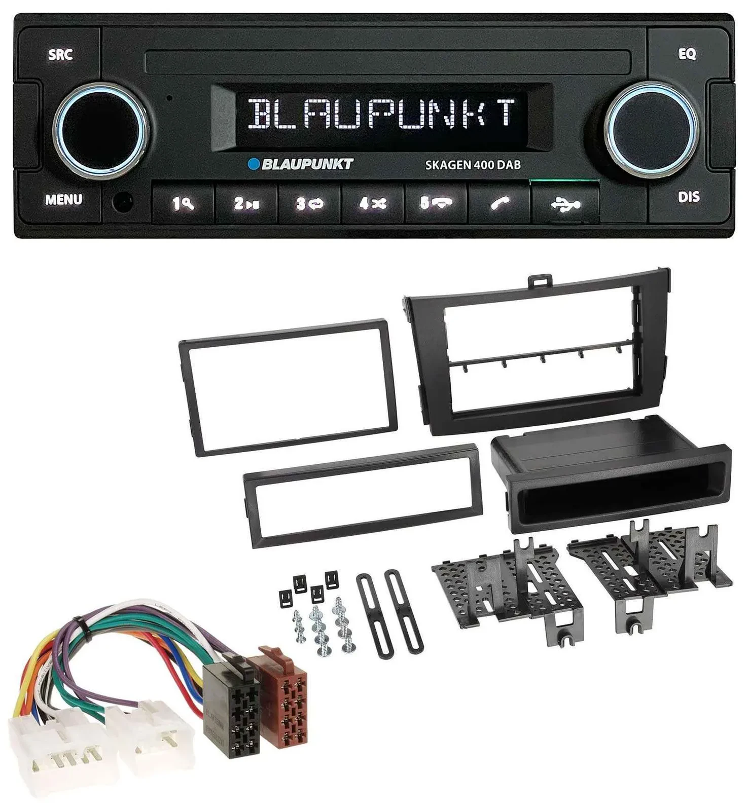 Blaupunkt DAB USB Bluetooth MP3 Autoradio für Toyota Corolla ab 2009 schwarz
