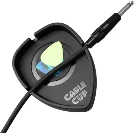 CABLE CUP Guitar Pick and Cable Holder, Amp-Top/Tabletop Microsuction Tray