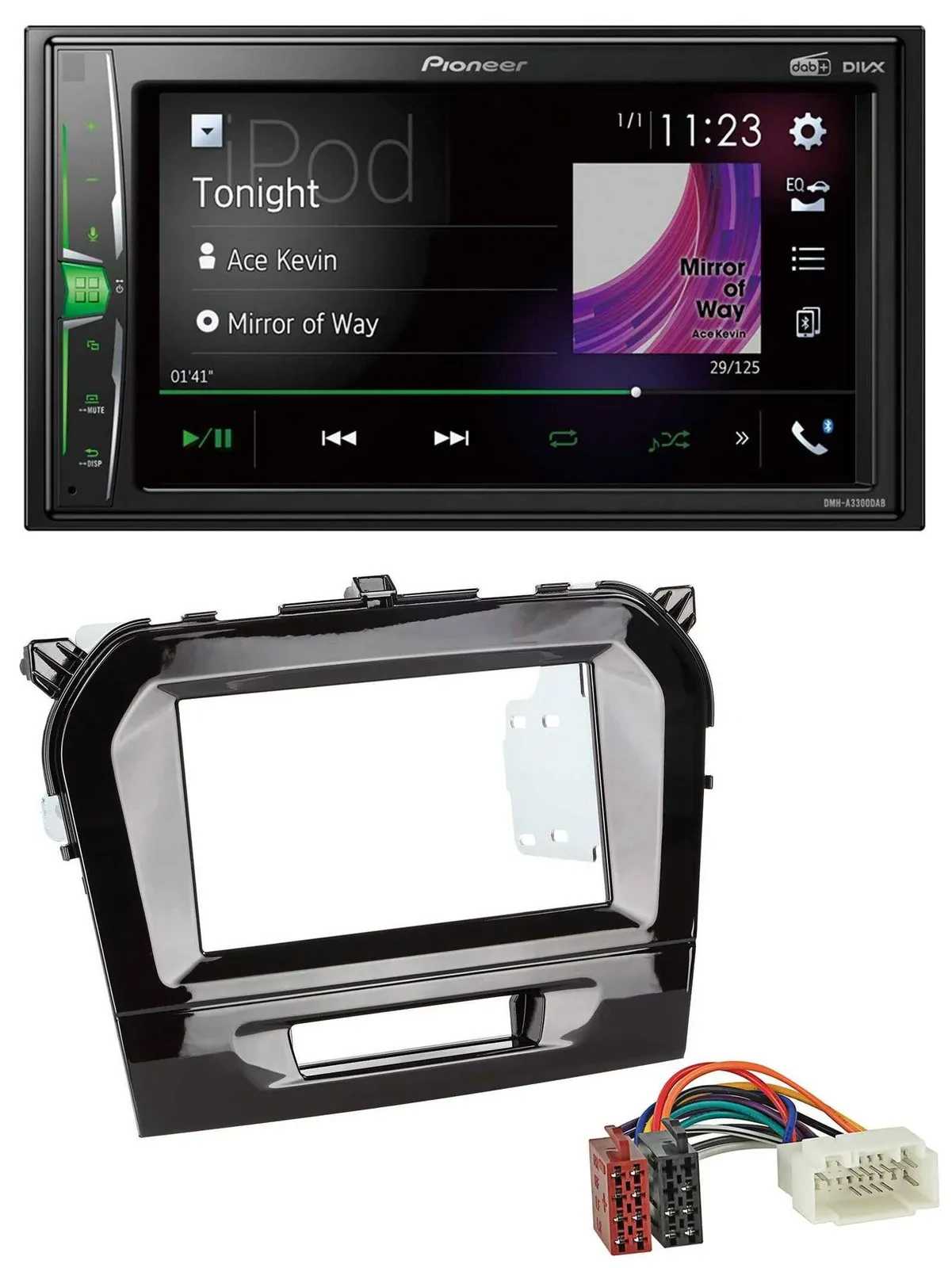 Pioneer 2DIN MP3 DAB USB Bluetooth Autoradio für Suzuki Vitara (ab 2015)