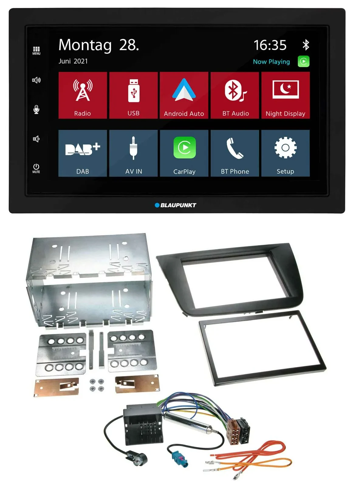 Blaupunkt MP3 Bluetooth DAB 2DIN USB Autoradio für Seat Altea Toledo Altea XL sc