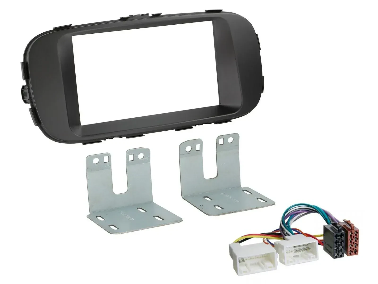 Einbauset Doppel DIN Autoradio für Kia Soul ab 14 PS schwarz