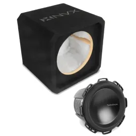 NVX NE101S Single 10" Sealed 3/4" MDF Subwoofer Enclosure w/ 10" Power Subwoofer