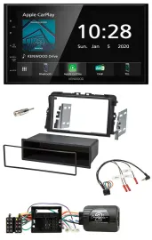 Kenwood Bluetooth Lenkrad DAB USB 2DIN Autoradio für Opel Vivaro 2011-2015