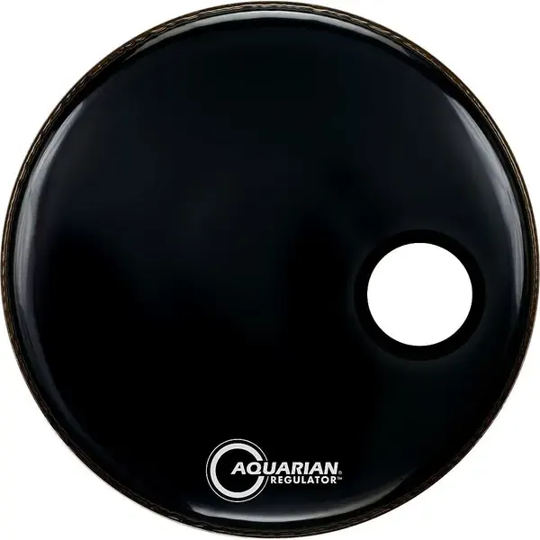 Пластик для барабана Aquarian 22" Regulator RSM Offset Hole Gloss Black